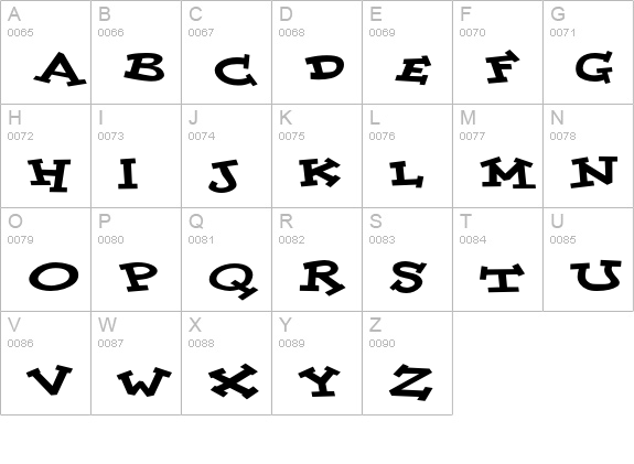 DoloresCyr-Black uppercase A-Z preview