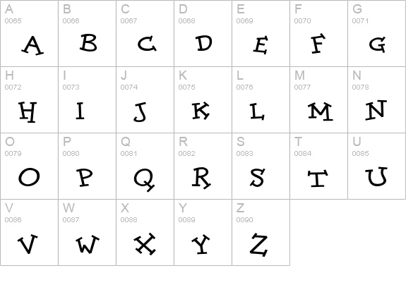 DoloresCyr-Bold uppercase A-Z preview