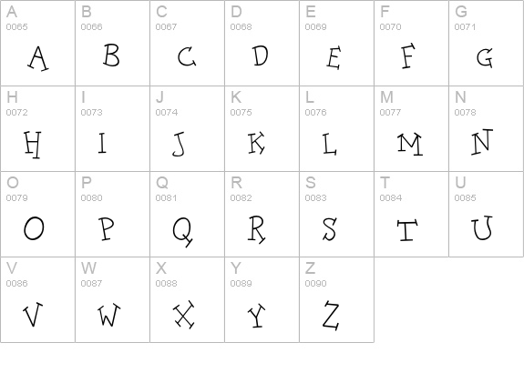 DoloresCyr-Light uppercase A-Z preview