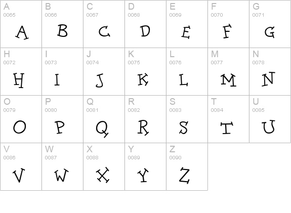 DoloresCyr-Regular uppercase A-Z preview