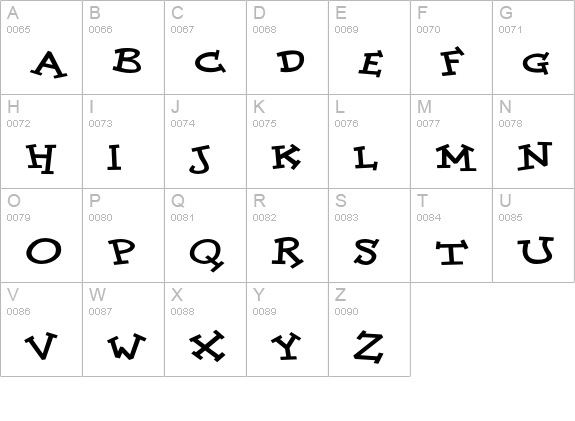 DoloresExtraBold uppercase A-Z preview