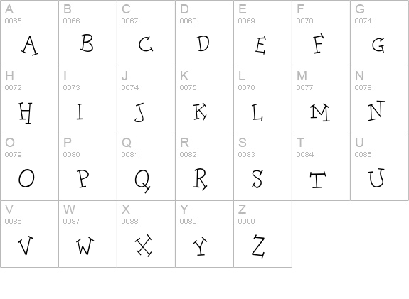 DoloresLight uppercase A-Z preview