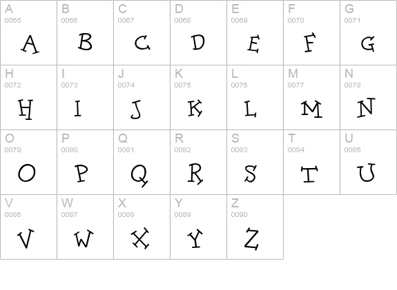DoloresRegular uppercase A-Z preview