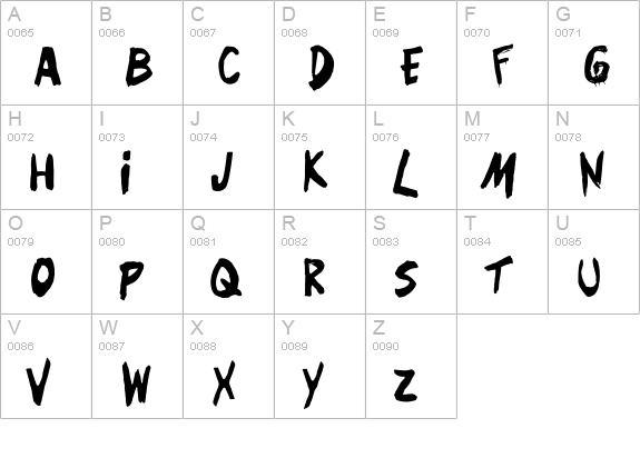 Don't Forget uppercase A-Z preview