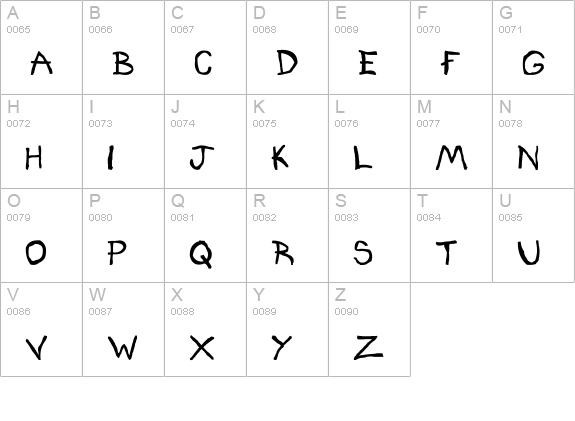 Don't Mix Yer Drinks uppercase A-Z preview
