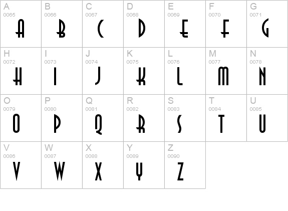 Don Pico uppercase A-Z preview