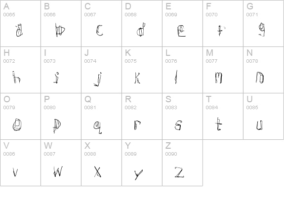 Donner uppercase A-Z preview