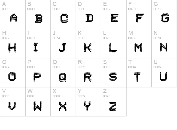 DoomPlatoon-Medium uppercase A-Z preview