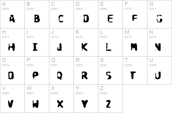 DoomsDay uppercase A-Z preview