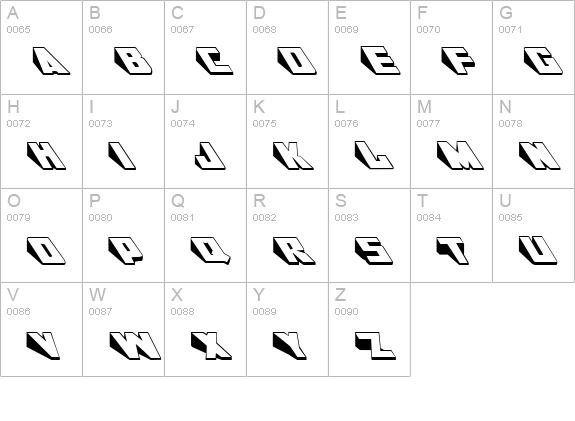 DoorJamb Regular uppercase A-Z preview