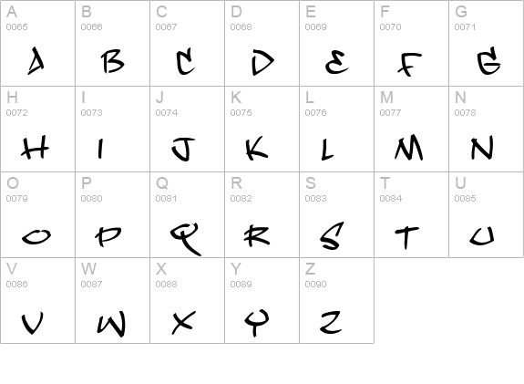Dope Jam uppercase A-Z preview