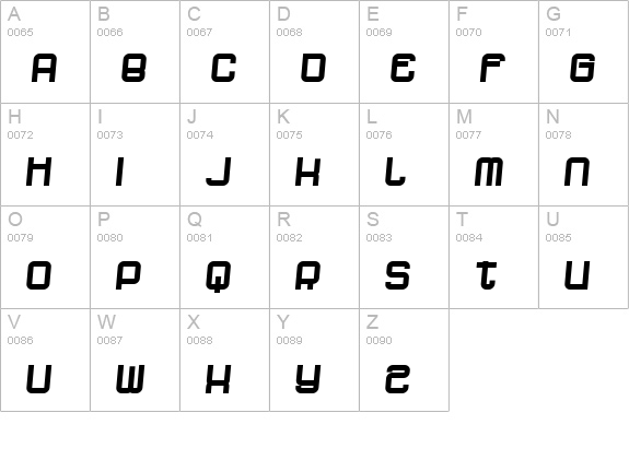 dopenakedfoul phatrelaxed uppercase A-Z preview