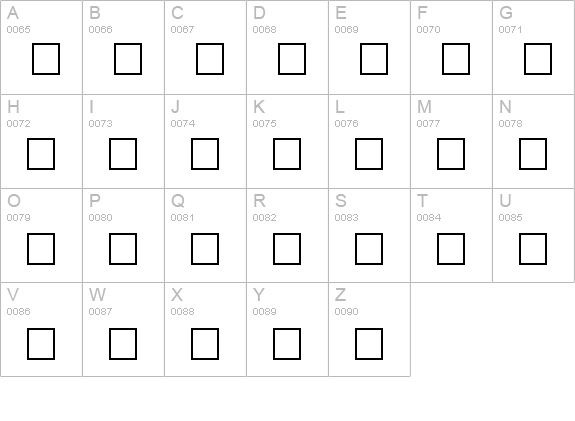 Dor Bold uppercase A-Z preview
