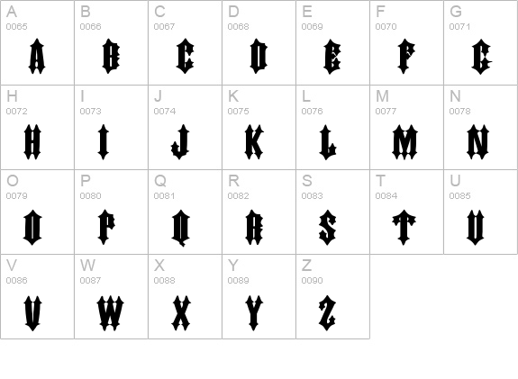 DornspitzGrotesk uppercase A-Z preview