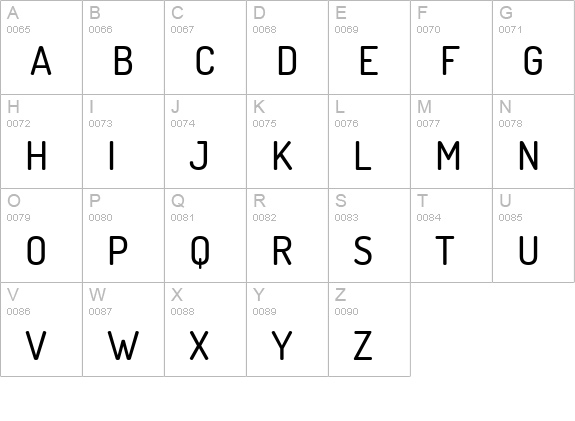 Dosis Medium uppercase A-Z preview