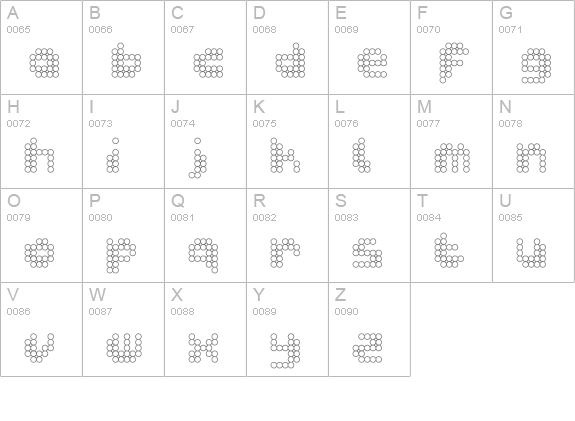 dottoacqua uppercase A-Z preview