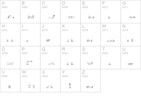 Dotty-1PartOne uppercase A-Z preview