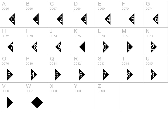 DoubleDigits-Diamond uppercase A-Z preview