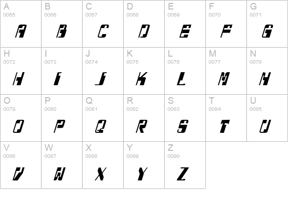 Doubt uppercase A-Z preview