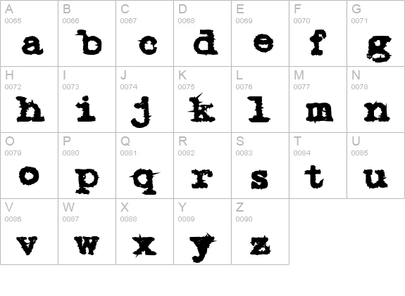 Dozen uppercase A-Z preview