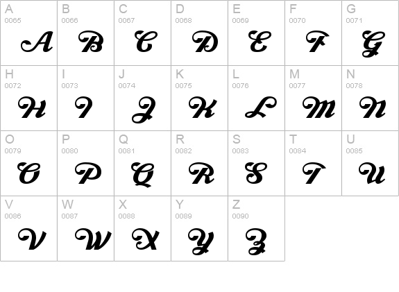 Draft Beer uppercase A-Z preview