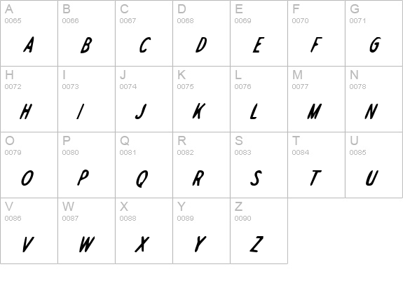 Drafting Table Bold Italic uppercase A-Z preview