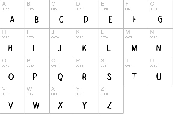 Drafting Table Expanded uppercase A-Z preview