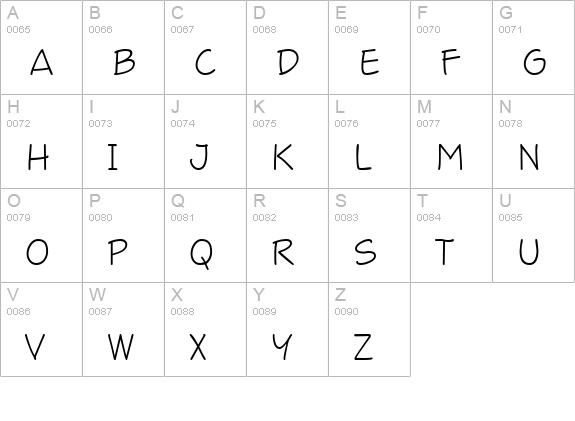 Draftsman Casual F uppercase A-Z preview