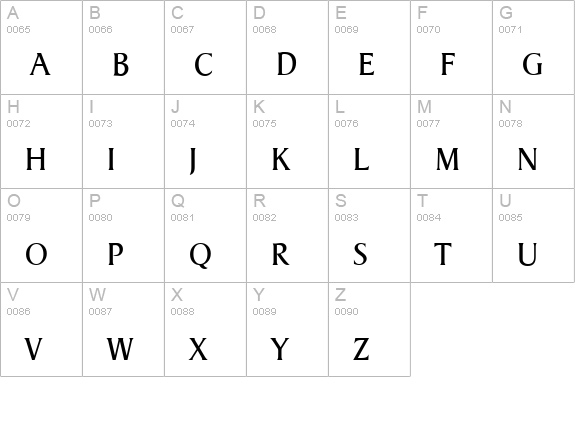 DragonSerial-Light-Regular uppercase A-Z preview