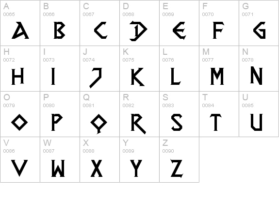 DragonSlapper Regular uppercase A-Z preview