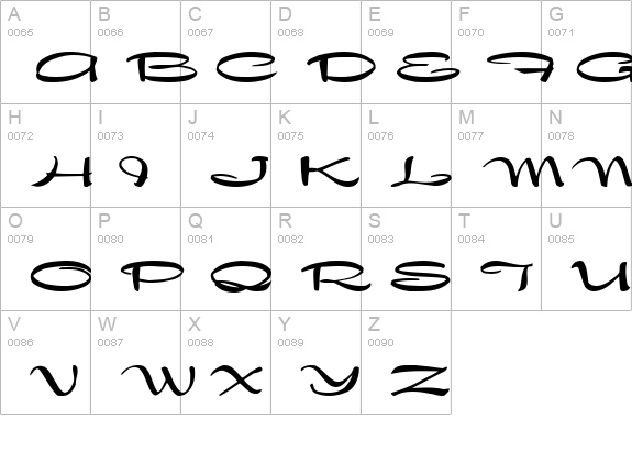 Dragonwyck Bold uppercase A-Z preview