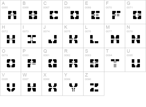 Drawn and Quartered uppercase A-Z preview