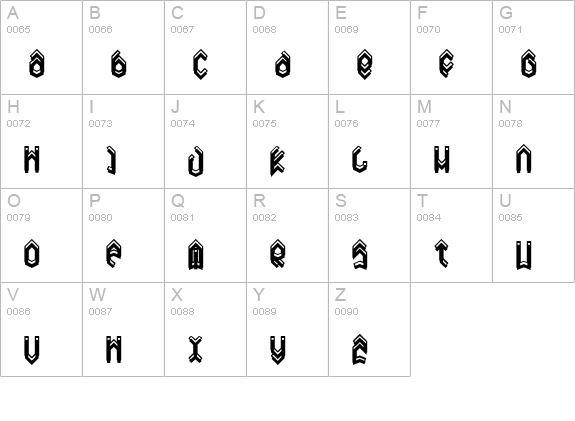 Dreamy uppercase A-Z preview