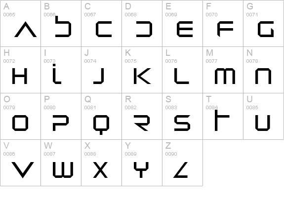 Dredwerkz uppercase A-Z preview