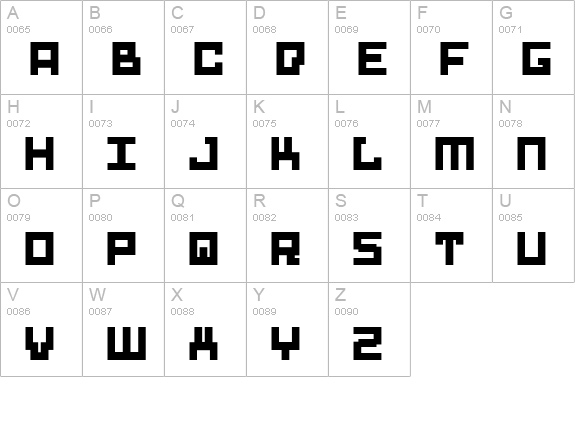 Drid Herder Solid uppercase A-Z preview