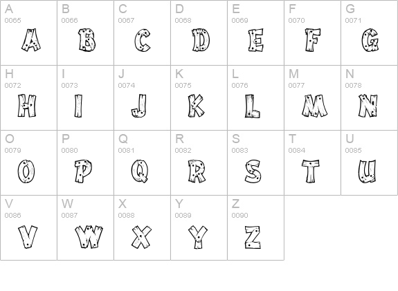 DriftType uppercase A-Z preview