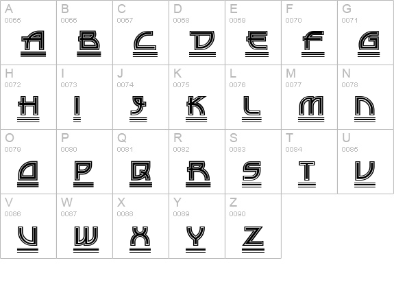 Drive Thru Capital uppercase A-Z preview