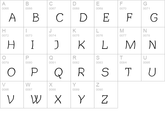 DrivEddie uppercase A-Z preview