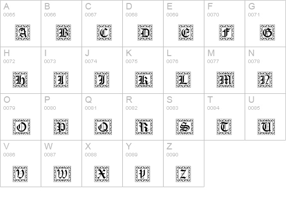 Drop Regular uppercase A-Z preview