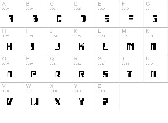 Drosselmeyer uppercase A-Z preview