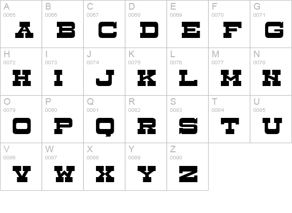Dry Goods JL uppercase A-Z preview