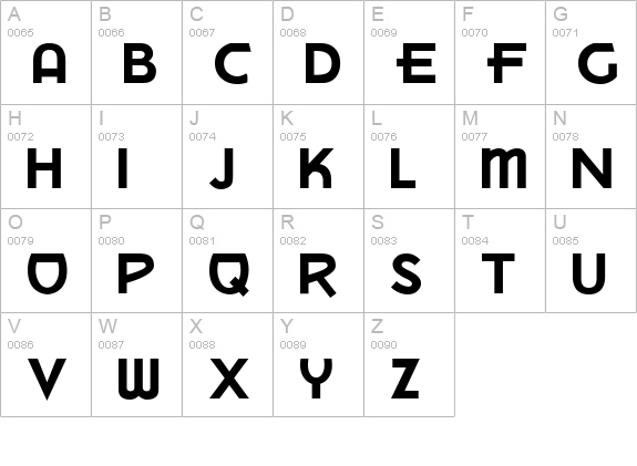 DryCleaners uppercase A-Z preview