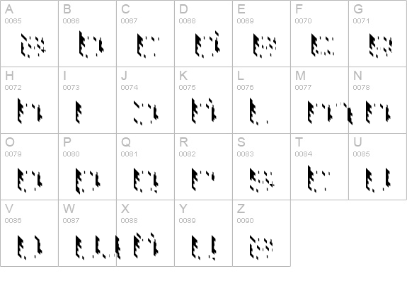 DS Home Side uppercase A-Z preview