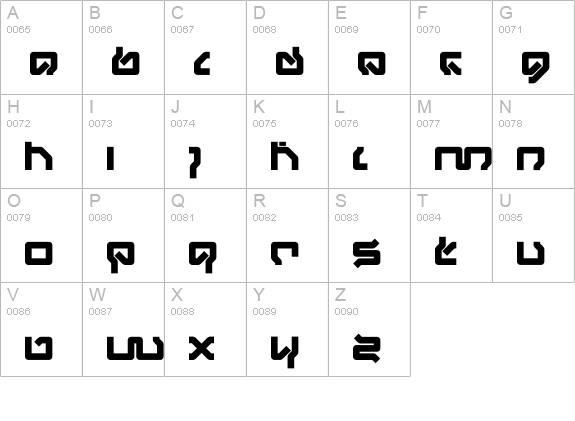 DS Mufdi  uppercase A-Z preview