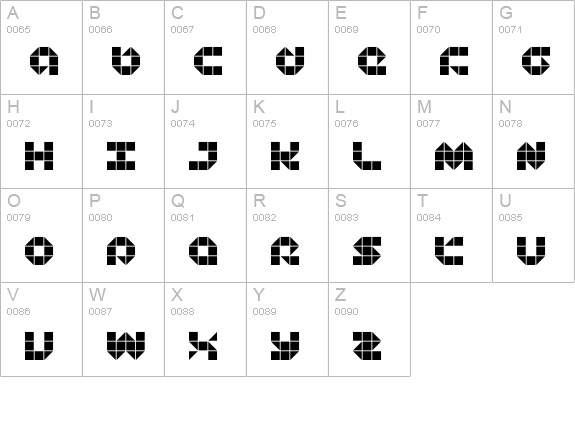DS Platte uppercase A-Z preview