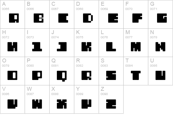 DS PTRLNormal uppercase A-Z preview