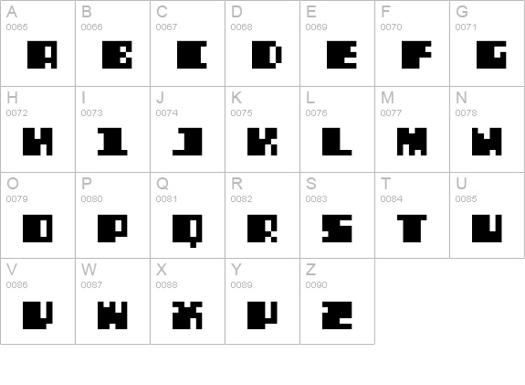 DS PTRLSuper uppercase A-Z preview