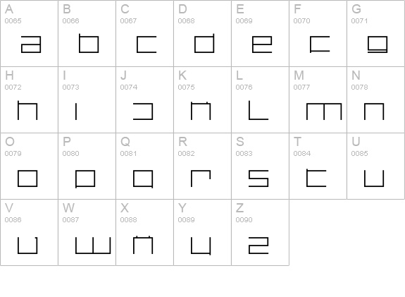 DS SQR35 uppercase A-Z preview