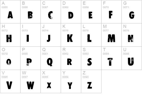 DS Stamper uppercase A-Z preview