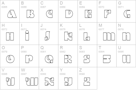 DSMotterHo uppercase A-Z preview